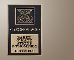 Law offices of Baker, O'Kane, Atkins, & Thompson.