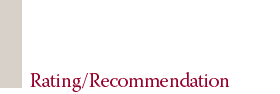 Rating/Recommendaion